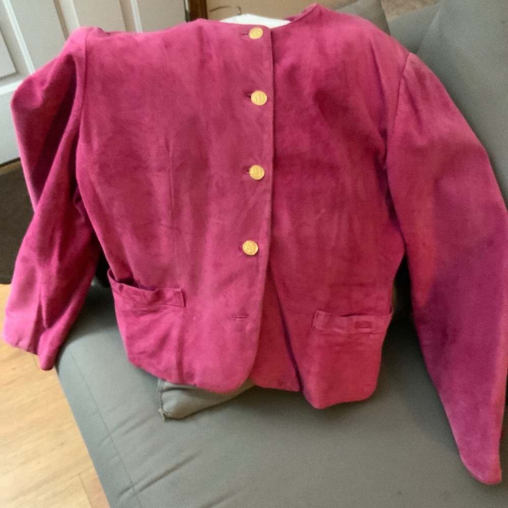 Vintage type pink suede jacket